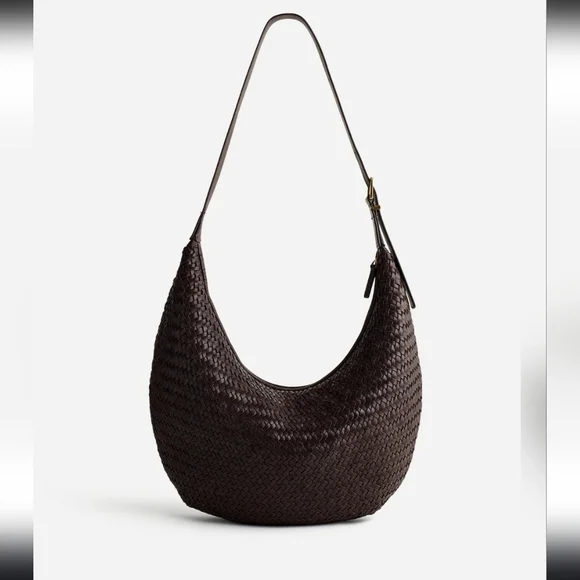 Madewell, The Essential Curve Shoulder Bag, Coffee Bean - Picture 1 of 12